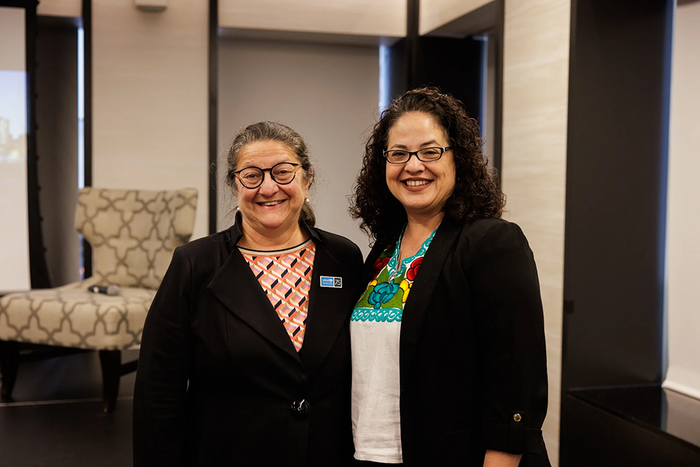 Helga Fogstad, Director of Health, UNICEF and Co-Chair of Health4Life Fund H4LF Steering Committee and Cynthia Cardona, President, Eli Lilly and Company Foundation