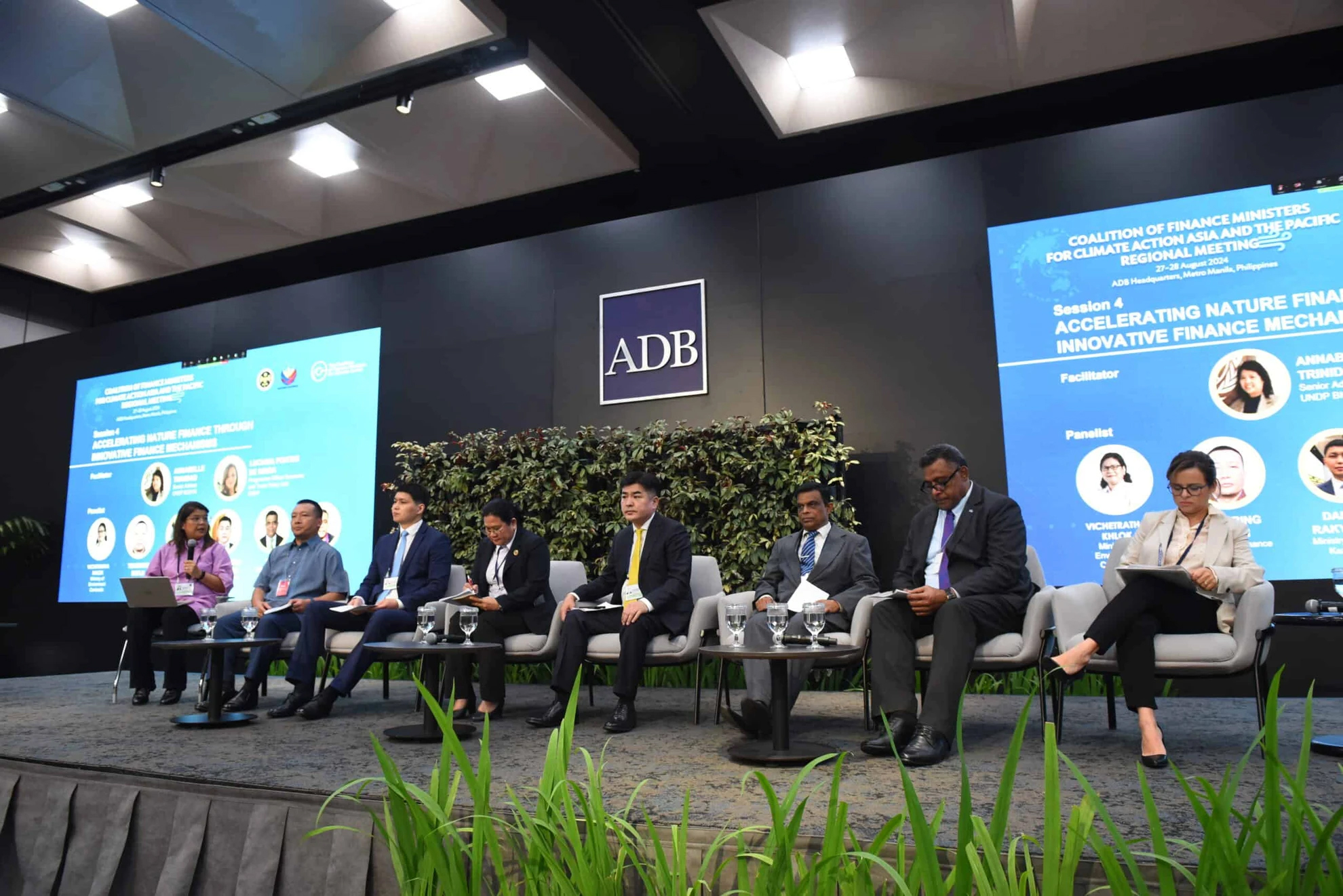 PAGE news pic 29 Aug 2024 - panelist on the stage at the Asian Regional Meeting of the Coalition of Finance Ministers for Climate Action in Manila